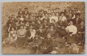 RPPC c 1905 Family Reunion,Wedding ,Church Meeting Postcard #F3 - Picture 1 of 2