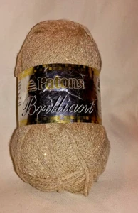 Patons Brilliant Yarn Crystal Cream 3008 50 g 1.75 oz - Picture 1 of 3