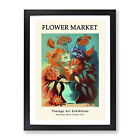Flower Market Exhibition Vintage No.9 Wall Art Print Framed Picture Poster