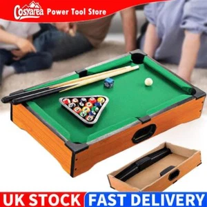 Mini Wooden Billiard Table Children's Billiard Table Billiards Board Game Toy - Picture 1 of 15