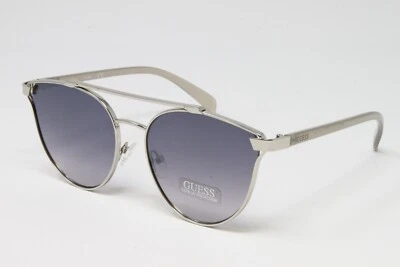 Guess Women's Sunglasses Metal Frame GF0318S-10B Silver 57mm Grey Mirrored Lens - Image 1 of 4