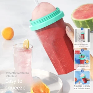 Lebensmittelqualität Slushy Maker Tasse für hausgemachte Smoothies Saft Eis - Bild 1 von 8