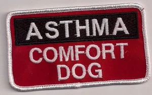 ASTHMA -- COMFORT DOG      ------ service dog vest patch ------  - Picture 1 of 1