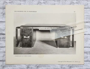 1925 Schreibtisch Pierre Chareau Moderne Stil Frankreich Velde Wasmuth Tafel LI - Bild 1 von 2