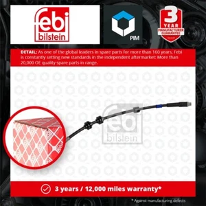 2x Brake Hoses (Pair) Front Left or Right 170206 Febi Hydraulic 34306762819 New - Picture 1 of 2