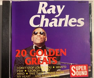 RAY CHARLES - 20 Golden Greats CD 1992 Super Sound 20 Tracks - Picture 1 of 2