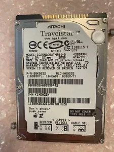 Hitachi TRAVELSTAR 20gb HDD 2.5" ATA/IDE IC25N020ATMR04-0 - Picture 1 of 1
