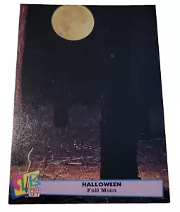1992 Club Pro Set Halloween Trading Card #2 Full Moon (G7 - Picture 1 of 2