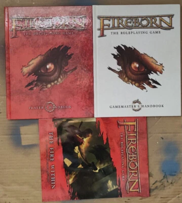 Lot Fireborn RPG English Anglais VO 3 volumes jdr dragons contemporain  - Photo 1/2
