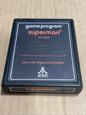 VTG 1979 Atari 2600 Superman Special Edition Game Cartridge. Tested - Image 1 of 3