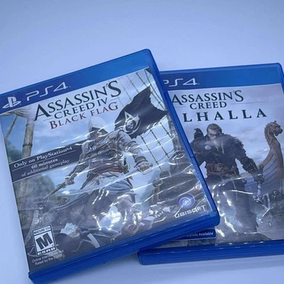 PS4 Assassin's Creed Black Flag & Valhalla Paquete Juegos PlayStation Foto 1 de 4