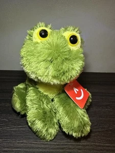 Aurora Frosch Plüsch Mini Flopsie Frolick der Frosch grün Stofftier mit Etikett - Bild 1 von 7