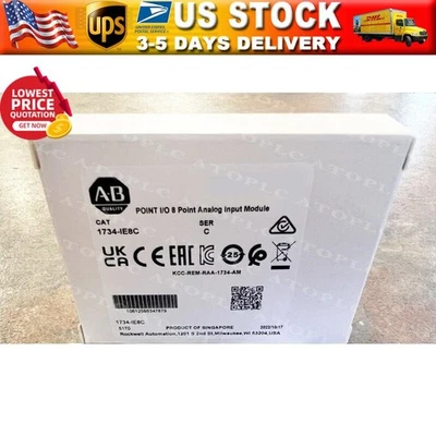 New  AB 1734-IE8C POINT I/O 8 Point Analog Input Module 1734IE8C US Free Tax - Image 1 of 4