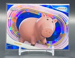 2025 Topps Chrome Disney Sapphire Hamm #93 Sapphire Refractor Toy Story - Picture 1 of 3