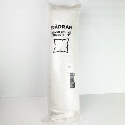 IKEA FJADRAR 20 X 20 Pluma de Pato Algodón Almohada Inserto 602.621.88 NUEVO Foto 1 de 4