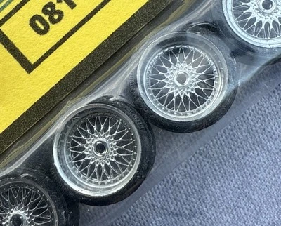 Olavo Scale Wheels 081 Silver Chrome Deep Dish 11mm Custom Wheels 1:64