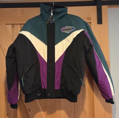 Vintage YAMAHA Cold Weather Gear Jacket Nylon SIZE M Quilted Liner Venture - Image 1 of 4