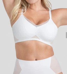 Honey Love Liftwear CrossOver Bra Small Astral Wireless Size Medium Size m White - Picture 1 of 5