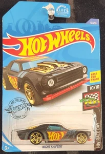 Hot Wheels - Night Shifter "Matte Black" - HW Race Day 10/10 - 2015 - Picture 1 of 1
