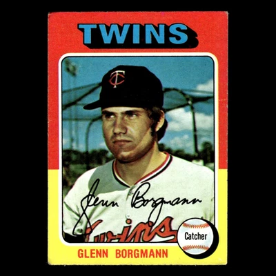 Glenn Borgmann #127 1975 Topps Minnesota Twins Baseball Card MLB EX - Image 1 of 3
