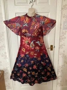 👗Monsoon Beautiful Floral Fit & Flare T- Dress, Size 14,👗 - Picture 1 of 14