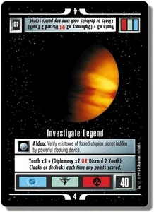 Star Trek CCG QC Q-Continuum Investigate Legend - Picture 1 of 1