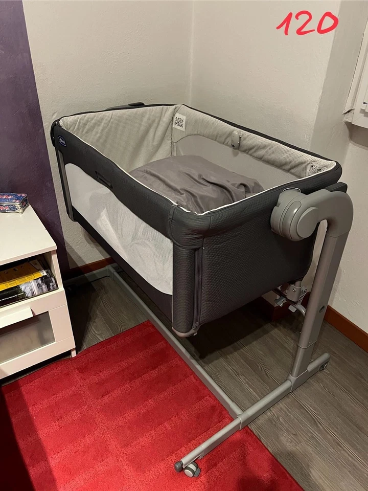 Culla Next to me-Fasciatoio-Seggiolone-Lettino-Sterilizzatore-Bollitore-Sdraio + - Immagine 1 di 4