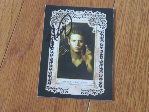 Zach Roerig Autographed Hand Signed Card Vampire Diaries Matt Donovan Cover