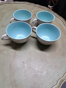 Vintage Poole Pottery Espresso Coffee Cup, Ice Green and Seagull C57 Twintone - Picture 1 of 4