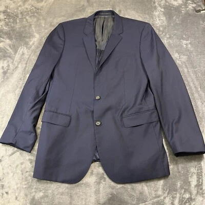 Hugo Boss Blazer Mens 42L Navy Wool Super 110 Sport Coat Suit Jacket Work Formal - Image 1 of 4