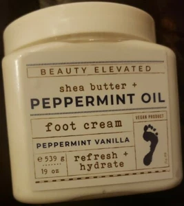 Peppermint Oil And Shea Butter Foot Cream Peppermint Vanilla 19 Oz. - Picture 1 of 2
