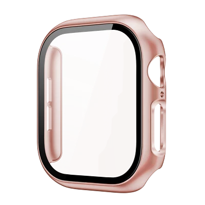 Capa rígida para PC com protetor de tela de vidro para Apple Watch Series 10 42mm 46mm - Imagem 1 de 4