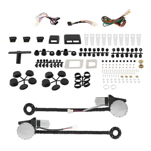 2 Door Power Window Regulator Kit Electric Power Window Lifter Switch Conversion - Picture 1 of 12
