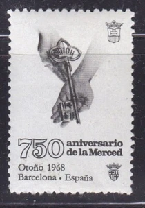 España  - Vñetas - Barcelona - 750 Aniversario de la Merced - 1968 - Picture 1 of 2