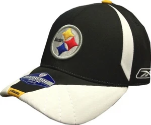 Pittsburgh Steelers NFL Reebok Sideline Black/White Hat - Youth 4-7 Years - Picture 1 of 1