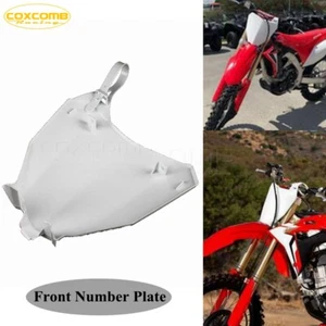 Off-Road White ABS Plastic Front Number Plate For Honda CRF250 RX/R CRF 450 RX/R - Imagen 1 de 10