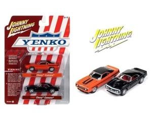 1969 CHEVROLET CAMARO & 1967 CAMARO 1/64 CARS JOHNNY LIGHTNING JLPK019-JLSP276 B - Picture 1 of 1