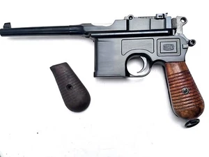 Mauser Besenstiel C96 1930 Nussbaum Griff linke Platte nur Original - Bild 1 von 2