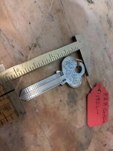 P&F Corbin New Britain CT 1852-? CO-6 Vintage Blank Uncut Key - Picture 1 of 9