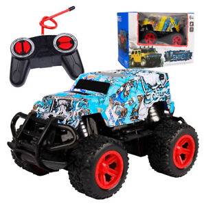 RC Car Indoor Outdoor Portable Battery Powered Off Road Truck 4WD 1:43 Kids Toys
