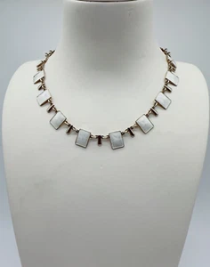 Collar de colección Volmer Bahner Dinamarca esmaltado plata esterlina mediados de siglo 29,8 g #yg - Imagen 1 de 15