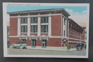 USA P.C. 1920'S JOHNSON CITY TENN. MUNICIPAL BUILDING CAN.SHIP $1.99 COMB.SHIP - Picture 1 of 2