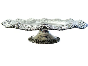 SELTENER 9 1/4" TIFFANY & CO STERLINGSILBER REPOUSSE GEBÄCKSTÄNDER 1873-1890 - Bild 1 von 5