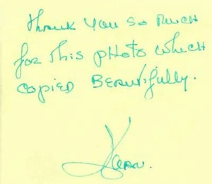 RARE! “The Constant Nymph" Joan Fontaine Hand Written Post It Note - Picture 1 of 1