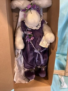 HTF RARE Chai Butterfly Handcrafted Plush Rabbit by Bunnies By the Bay 1999 - Picture 1 of 7