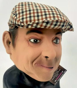 DEL BOY MASK WITH HAT FULL HEAD LATEX DAVID JASON 1980's TV SHOW TROTTER FOOLS - Picture 1 of 8