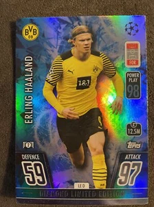2021 Topps Match Attax Erling Haaland Diamond Limited Edition BVB Dortmund LE D - Picture 1 of 2
