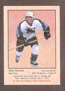 2002-03 Parkhurst Retro Hockey #97 Teemu Selanne