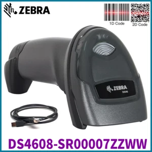 Zebra DS4608-SR00007ZZWW 1D 2D QR Imager Kabelleser Barcode Scanner USB-Kabel - Picture 1 of 9