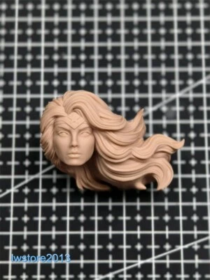 Cabeza esculpida 1:6 Mujer Maravilla Niña tallada para figura de acción femenina de 12" juguetes corporales Foto 1 de 4